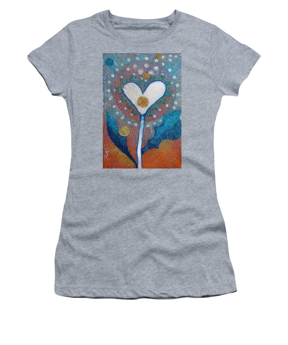 Dandelion Women's T-Shirt featuring the painting A Type of Dandelion by Corey Habbas