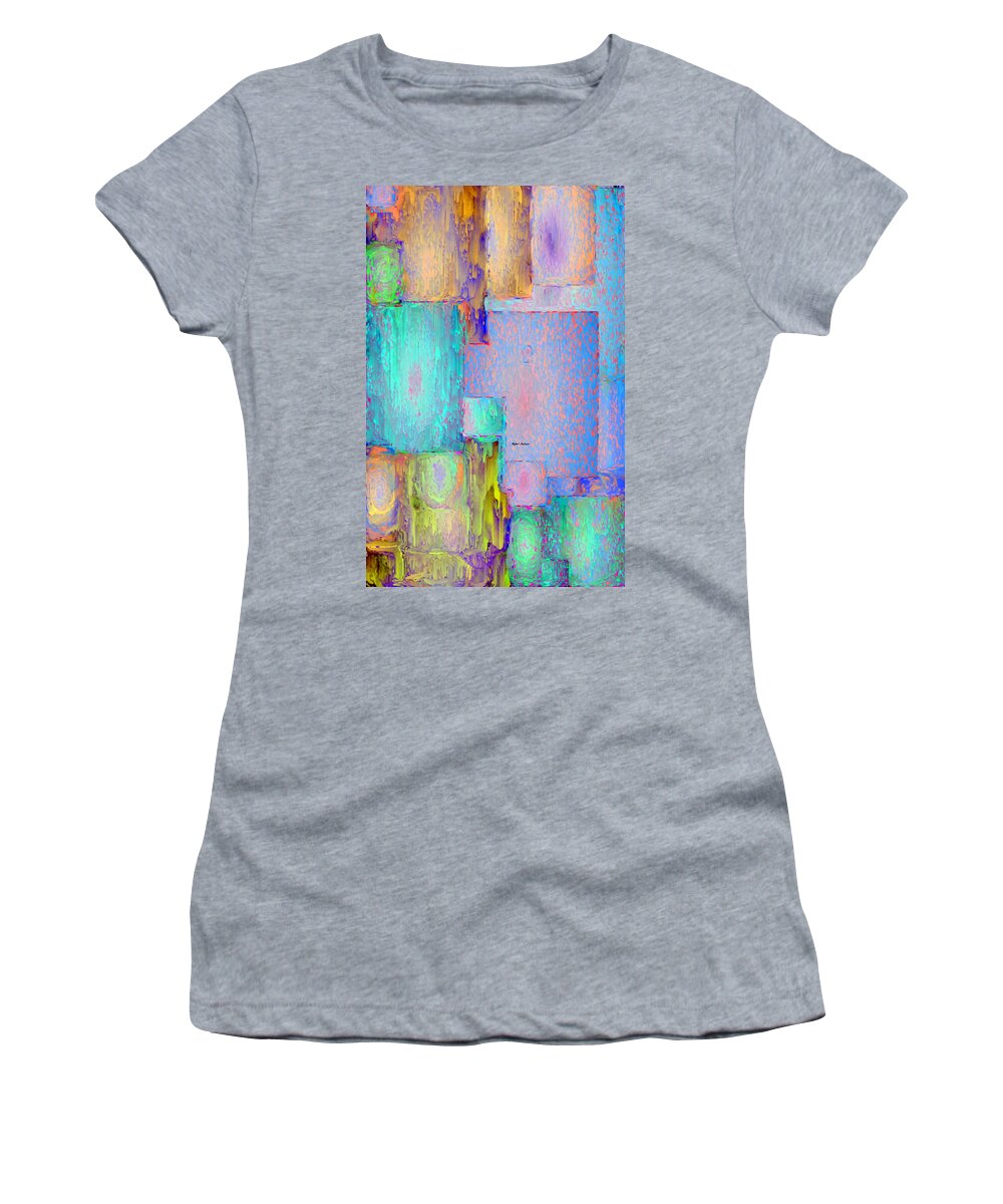 Rafael Salazar Women's T-Shirt featuring the digital art Abstract 01153 by Rafael Salazar