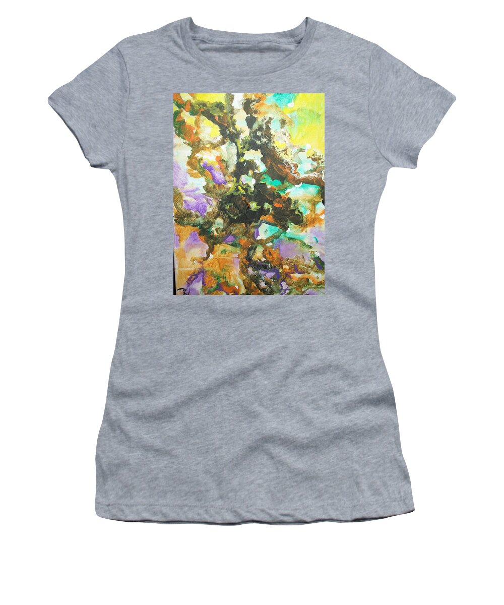 Abstract Art Women's T-Shirt featuring the painting Abstract #015 by Raymond Doward