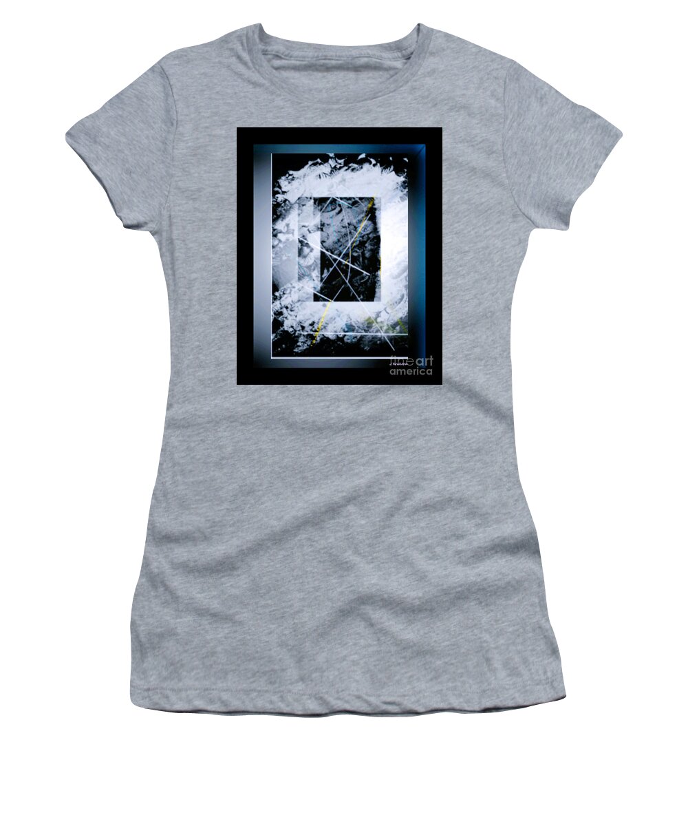 Abstract Women's T-Shirt featuring the digital art Abstract 1001-2016 by John Krakora