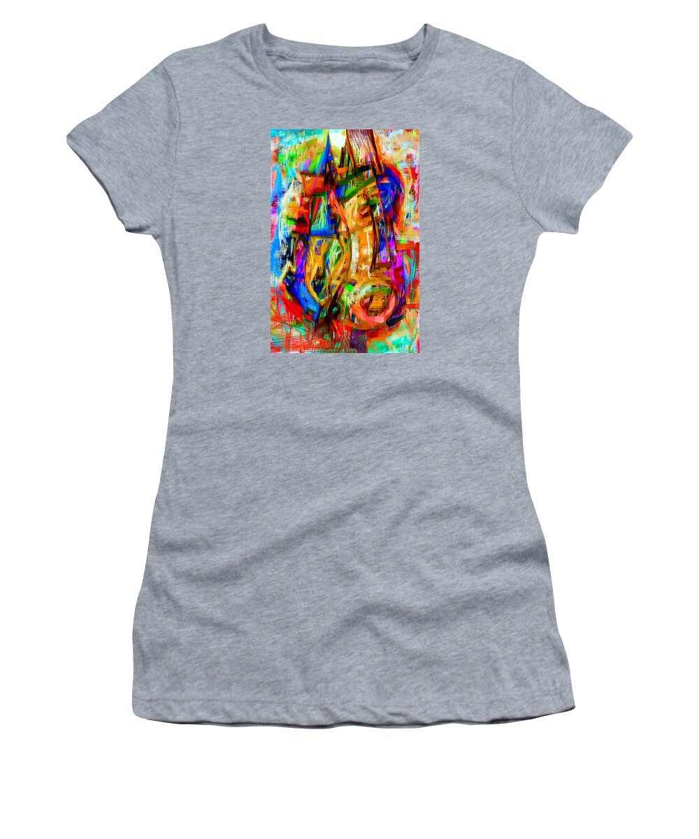 Art Women's T-Shirt featuring the digital art Abstract 9083 by Rafael Salazar