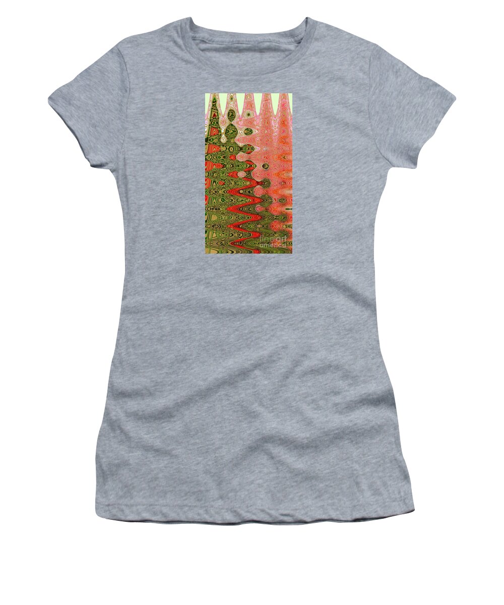 Abstract Women's T-Shirt featuring the photograph Abstract Christmas by Nina Silver