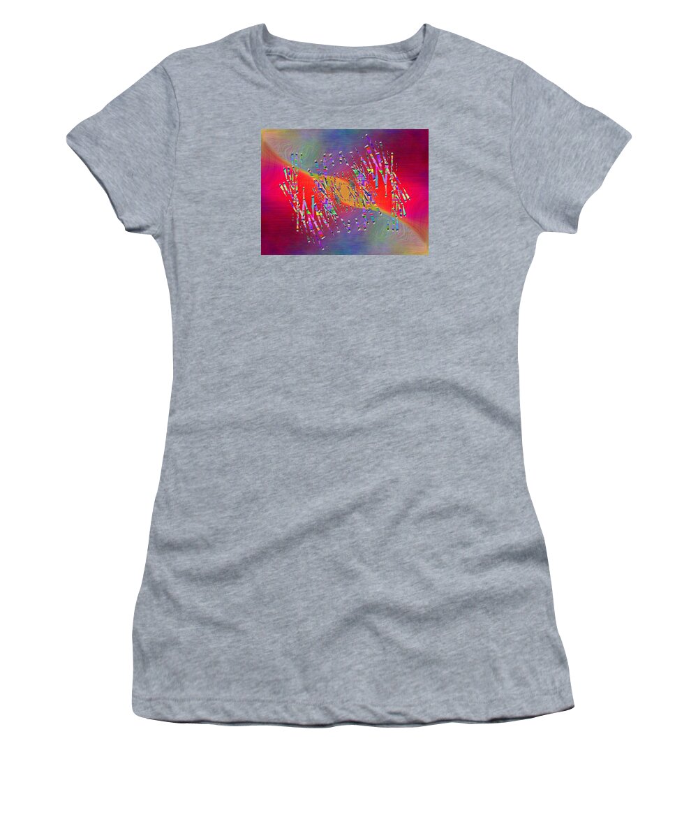 Abstract Women's T-Shirt featuring the digital art Abstract Cubed 337 by Tim Allen