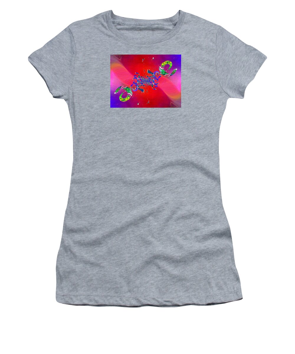 Abstract Women's T-Shirt featuring the digital art Abstract Cubed 344 by Tim Allen
