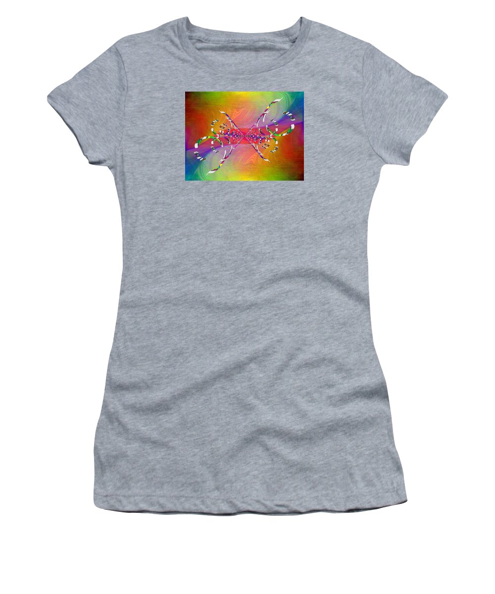 Abstract Women's T-Shirt featuring the digital art Abstract Cubed 364 by Tim Allen