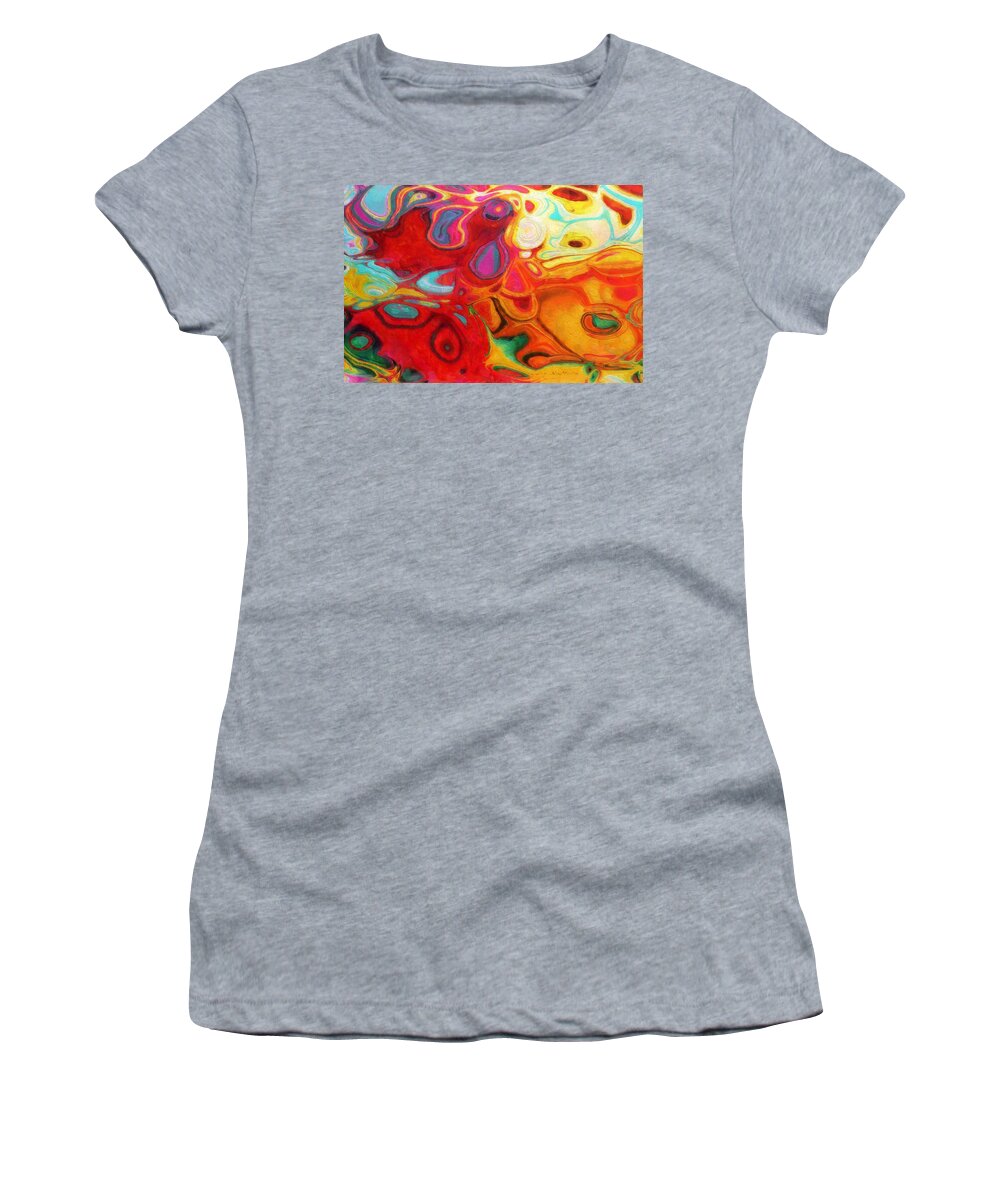 Abstract Women's T-Shirt featuring the painting Abstract No. 20 by Lelia DeMello