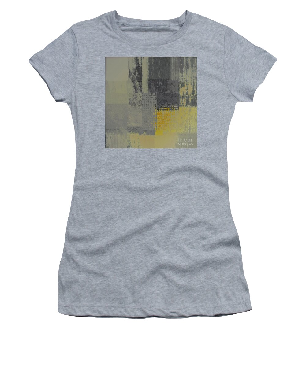 Abstract Women's T-Shirt featuring the digital art Abstractionnel - ww59j121129158yll by Variance Collections