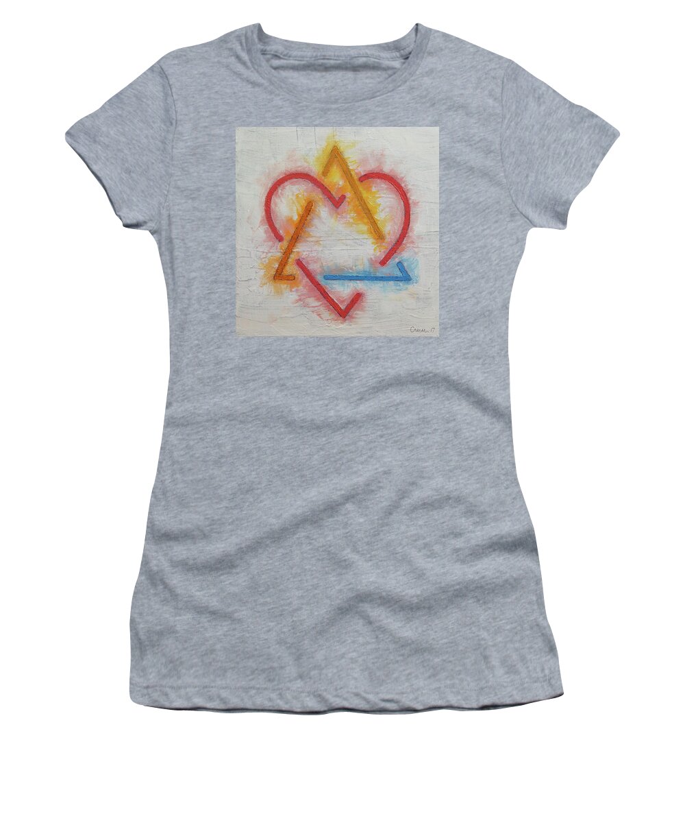 Adoption Symbol Women's T-Shirt featuring the painting Adoption Symbol by Michael Creese