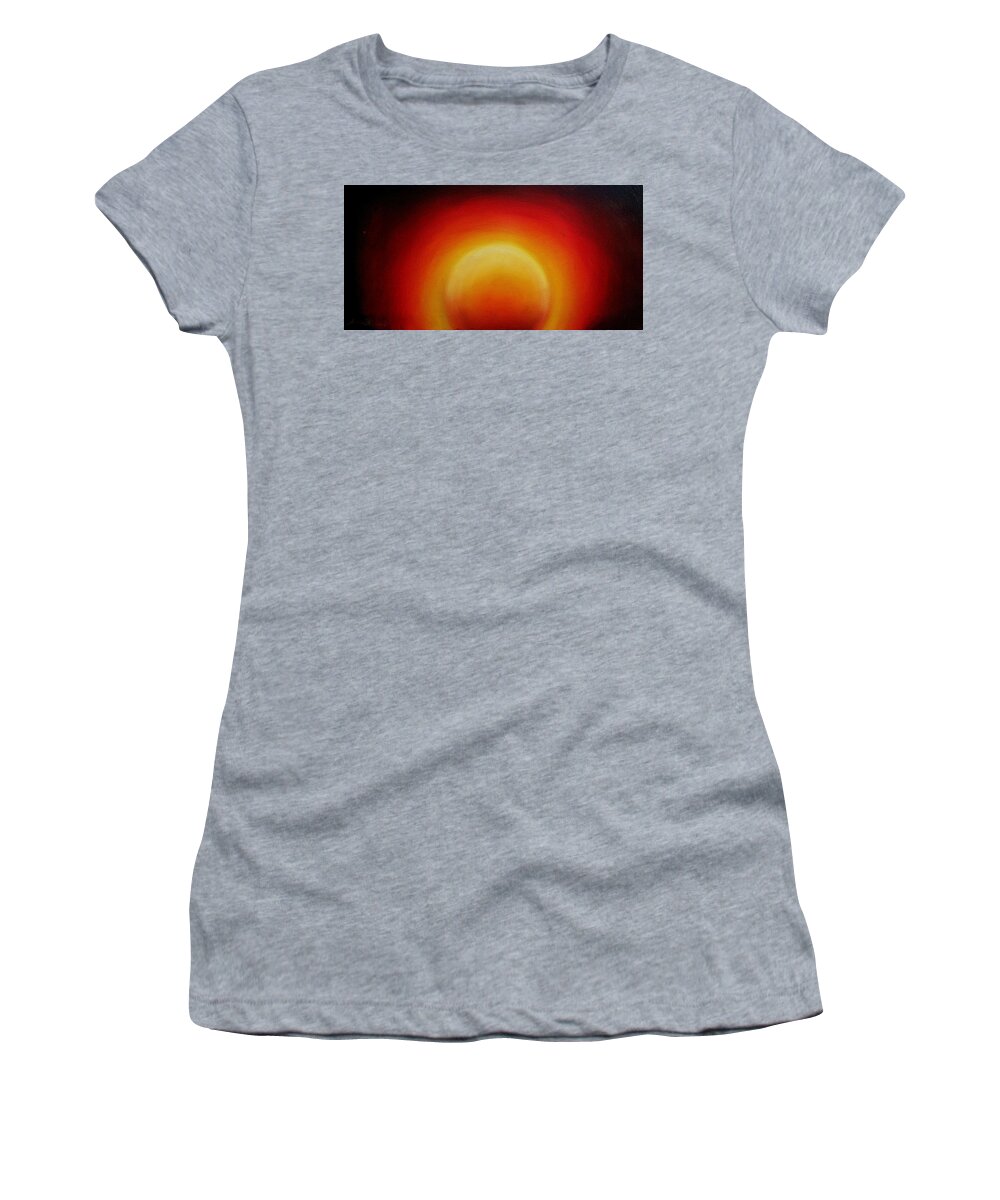  Women's T-Shirt featuring the painting African Sunset #1 by James Dunbar