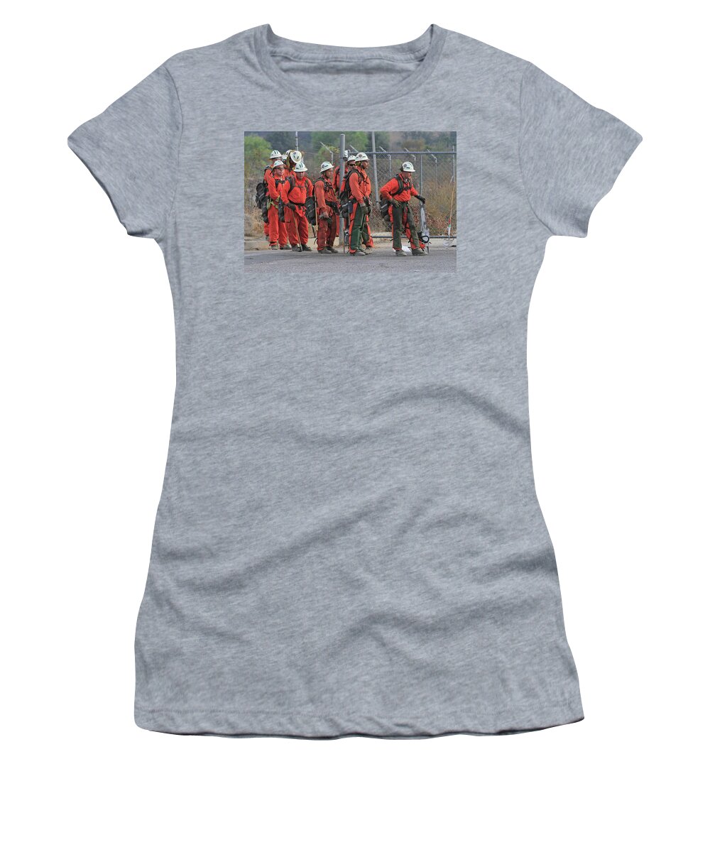 Fire Women's T-Shirt featuring the photograph After the Fight by Shoal Hollingsworth