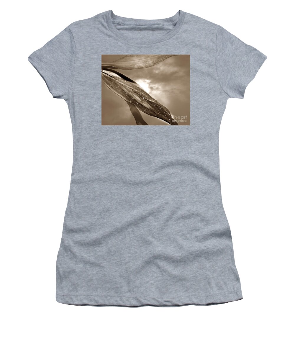 Black And White Women's T-Shirt featuring the photograph After the Storm by Joseph G Holland