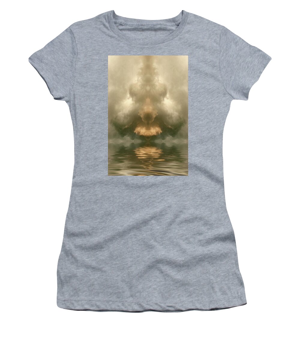 Storm Clouds Women's T-Shirt featuring the digital art After The Storm by WB Johnston