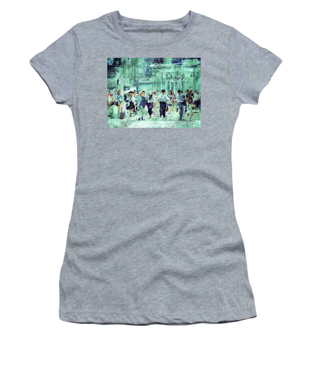 Digital Art Women's T-Shirt featuring the digital art After Work by Phil Perkins