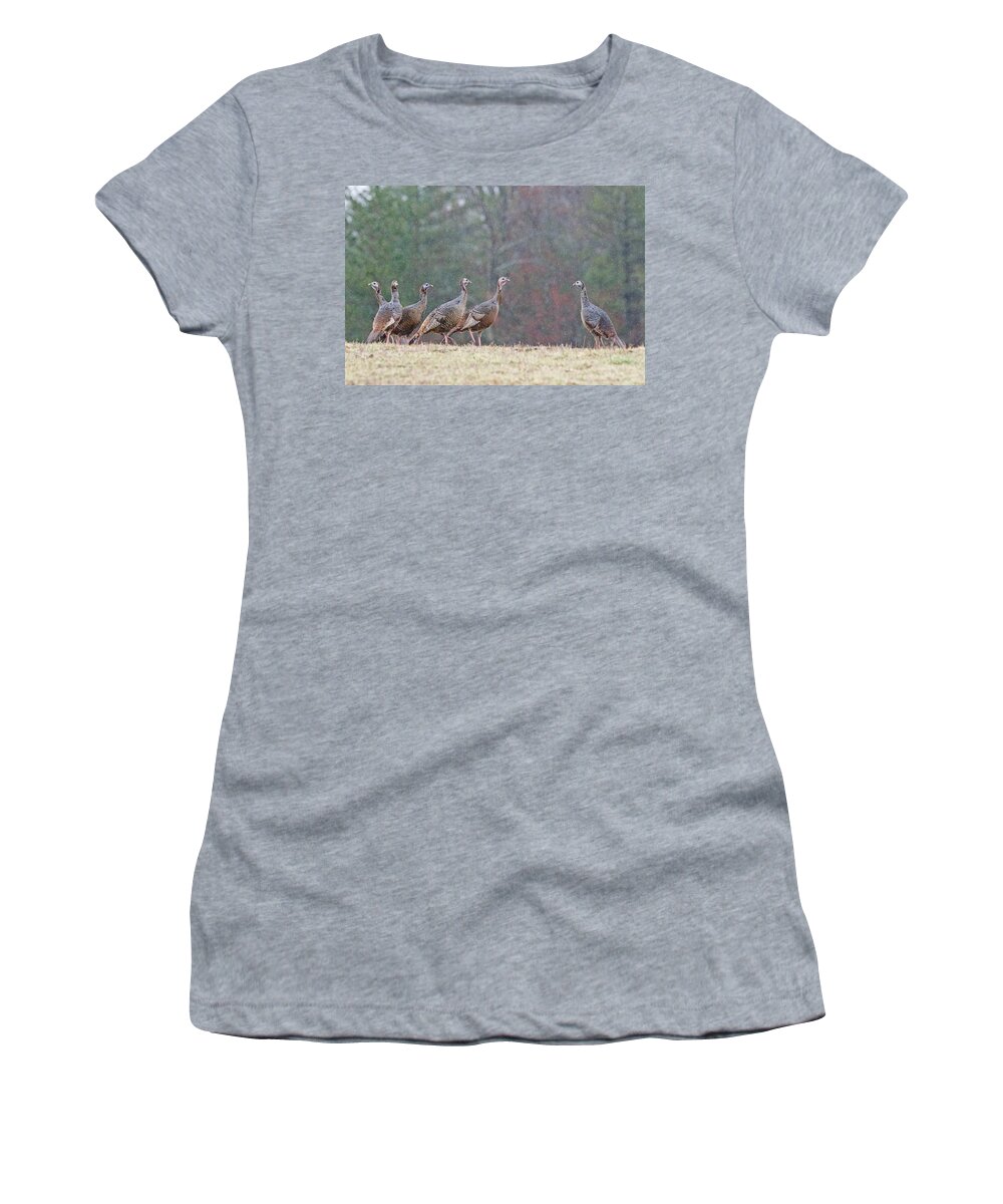 Turkey Women's T-Shirt featuring the photograph Against the Crowd 1287 by Michael Peychich