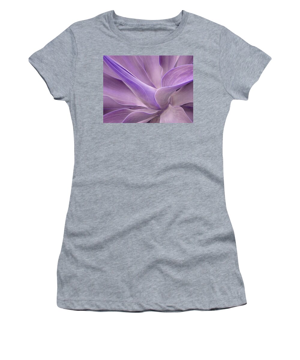 Agave Women's T-Shirt featuring the photograph Agave Attenuata Abstract 2 by Bel Menpes