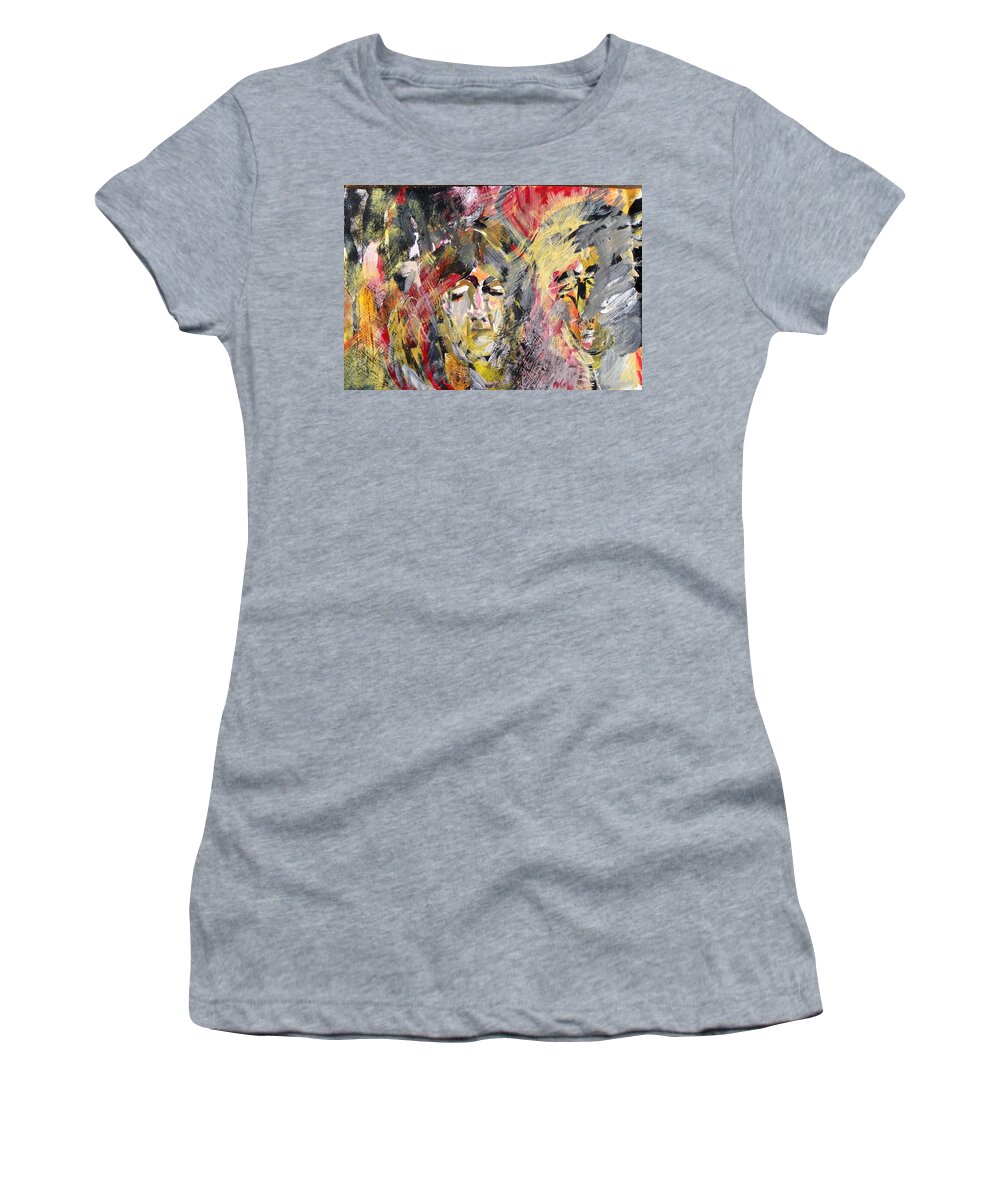 Abstract Women's T-Shirt featuring the painting Agony by Judith Redman
