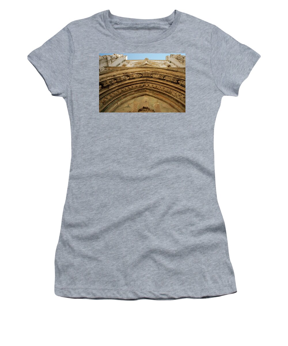 Aix En Provence Women's T-Shirt featuring the photograph Aix Cathedral by Shaun Higson