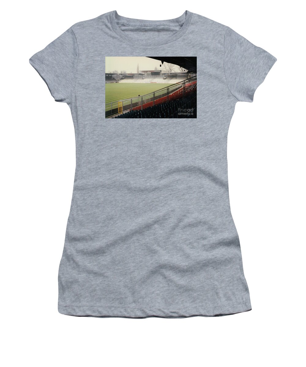 beschermen Negen Rand Ajax Amsterdam - De Meer Stadion - West End Terrace - April 1996 Women's T- Shirt by Legendary Football Grounds - Pixels