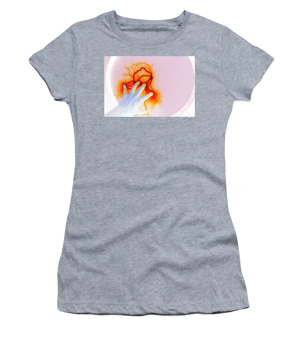 Static Women's T-Shirt featuring the photograph Alien Encounter outside looking in by Paul W Faust - Impressions of Light