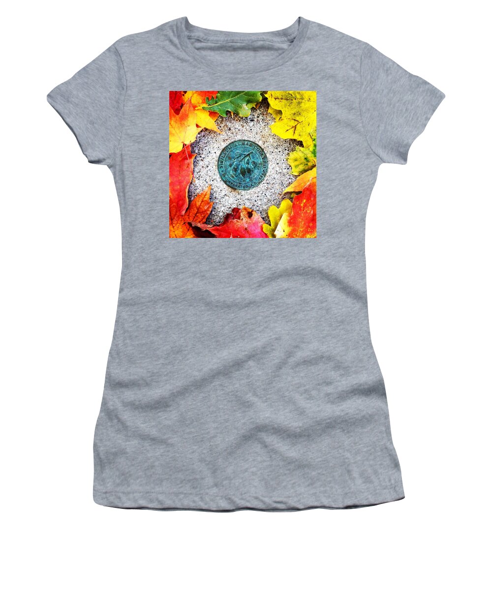 Alma Women's T-Shirt featuring the photograph Alma College Seal by Chris Brown