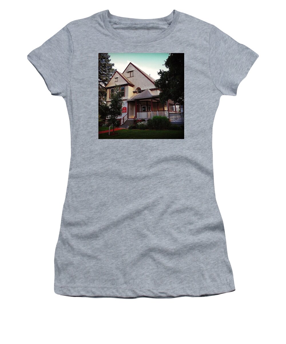 Alma Women's T-Shirt featuring the photograph Alma College Smith Alumni House by Chris Brown