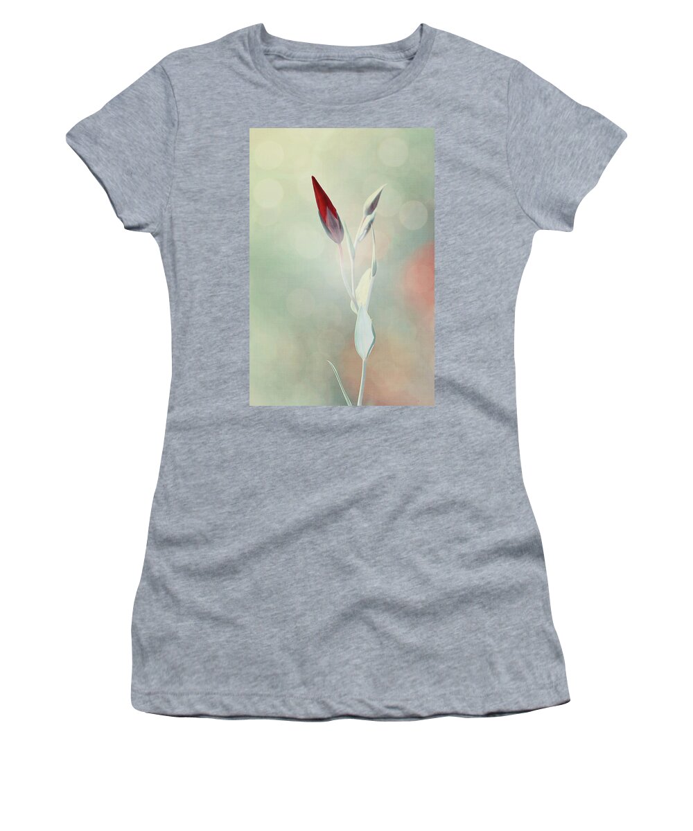 Flower Women's T-Shirt featuring the photograph Alone in the Light by Philippe Sainte-Laudy