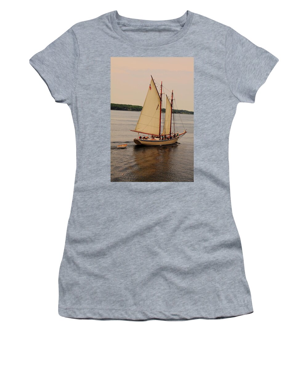 Seascape Women's T-Shirt featuring the photograph American Eagle Inbound by Doug Mills