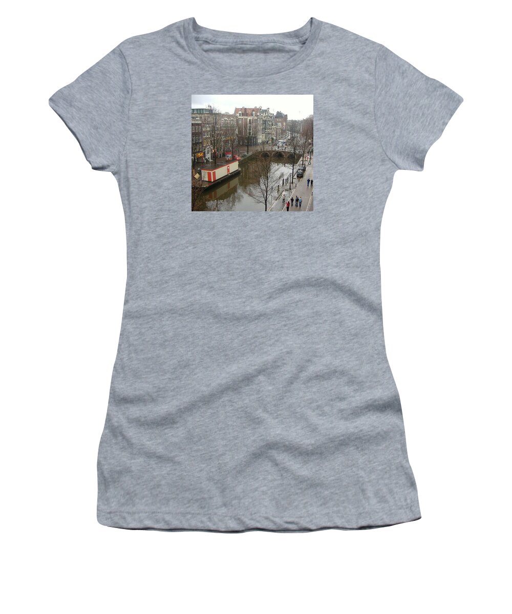 Amsterdam Women's T-Shirt featuring the photograph Amsterdam view by Francesca Mackenney