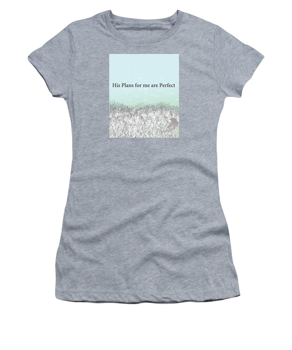 Bird Women's T-Shirt featuring the digital art And I Wait by Trilby Cole