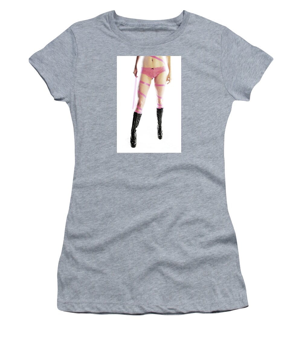 Artistic Women's T-Shirt featuring the photograph Where do you think your going? by Robert WK Clark