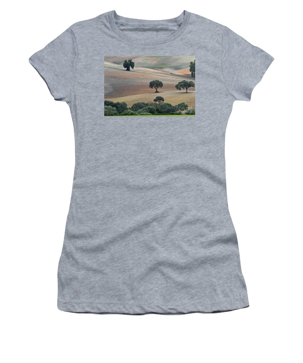 Landscape Women's T-Shirt featuring the photograph Andalusian Landscape by Heiko Koehrer-Wagner