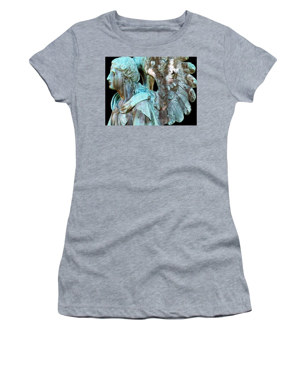 Angel 13 Is Part Of A Collection Of Angel Images Made By Artist Maria Huntley. These Images Are Grouped From A Variety Of Media Including Photographs Women's T-Shirt featuring the photograph Angel 13 by Maria Huntley