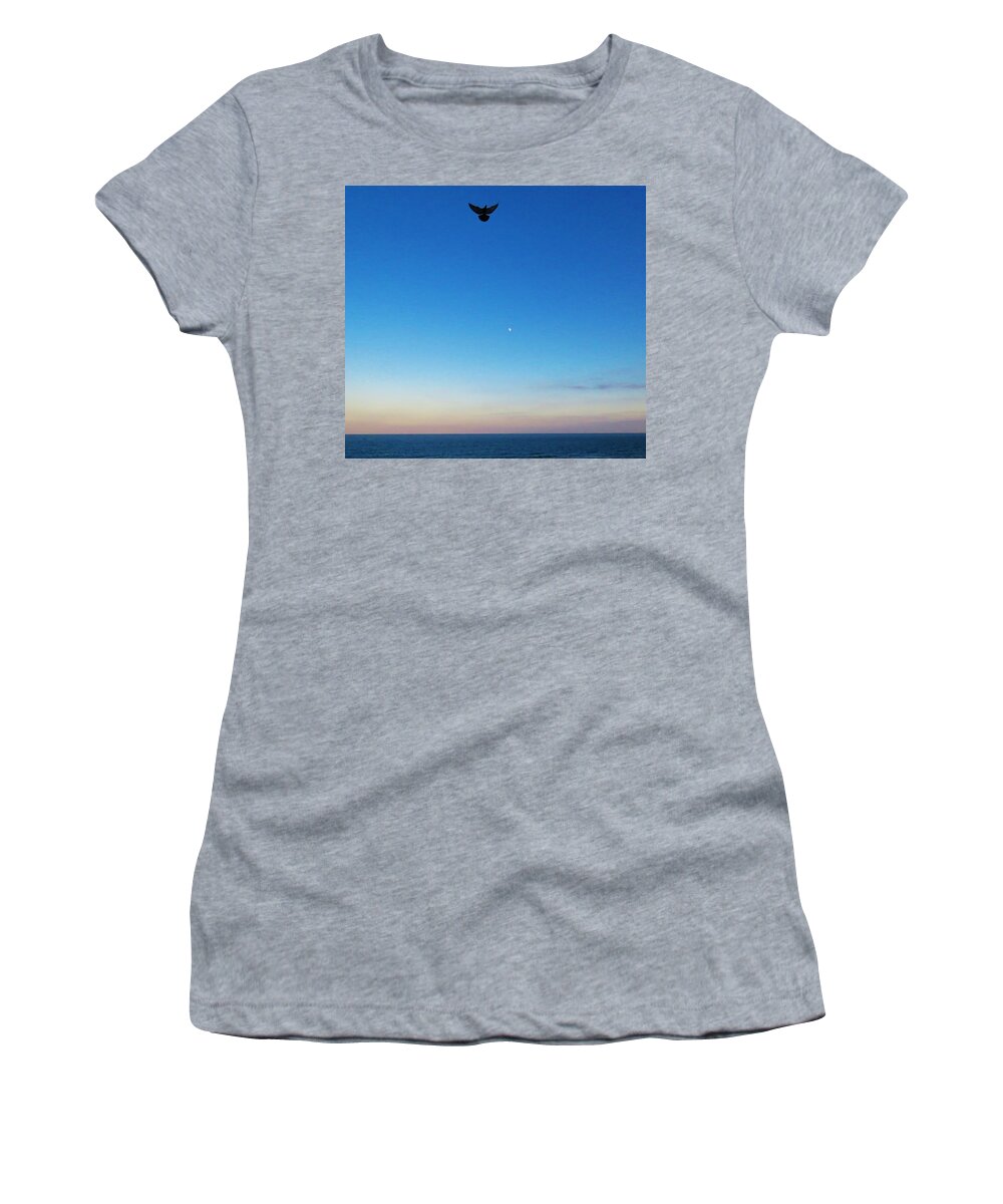 Kathy Long Women's T-Shirt featuring the photograph Angel Bird by Kathy Long