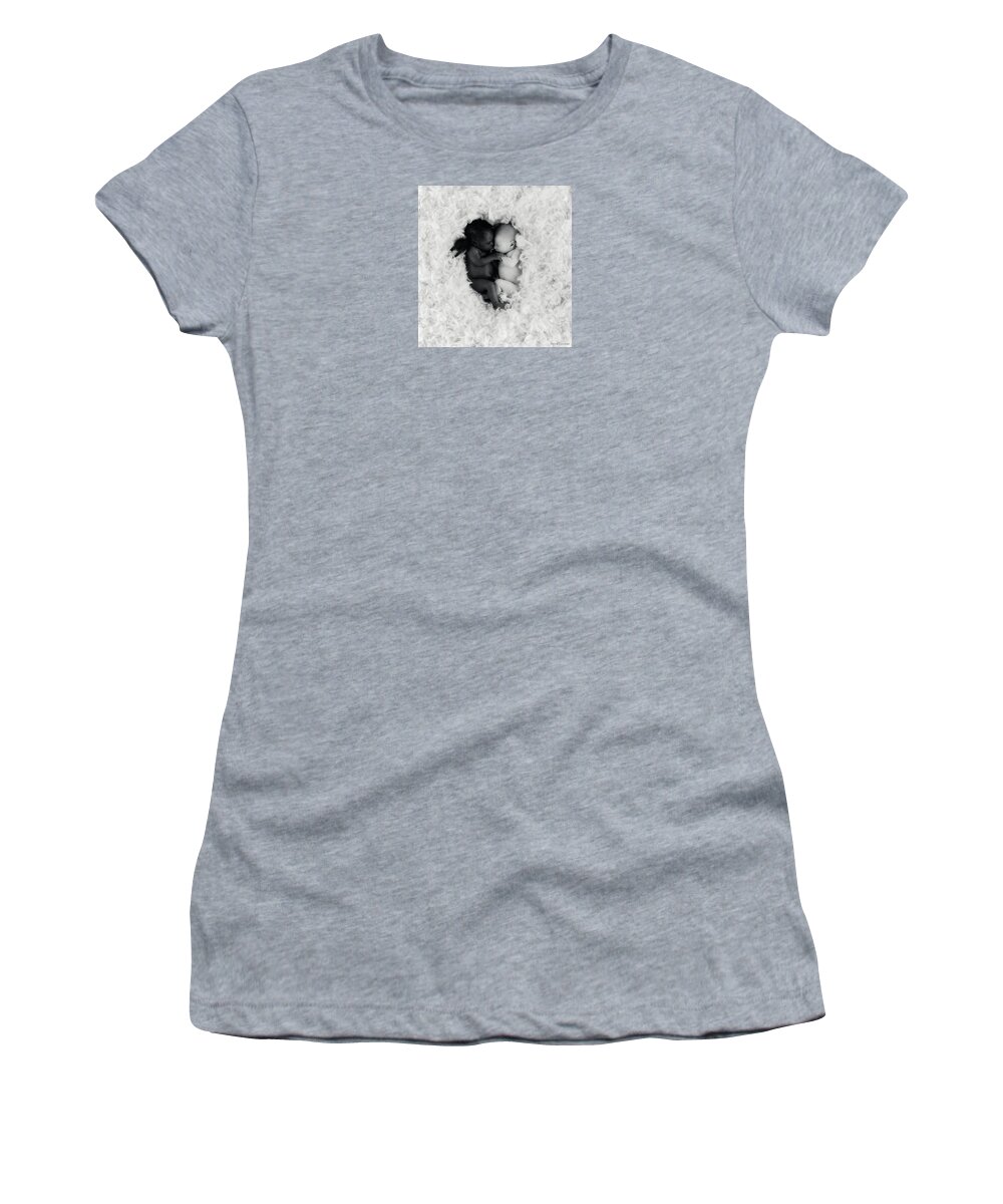Black And White Women's T-Shirt featuring the photograph Angels by Anne Geddes
