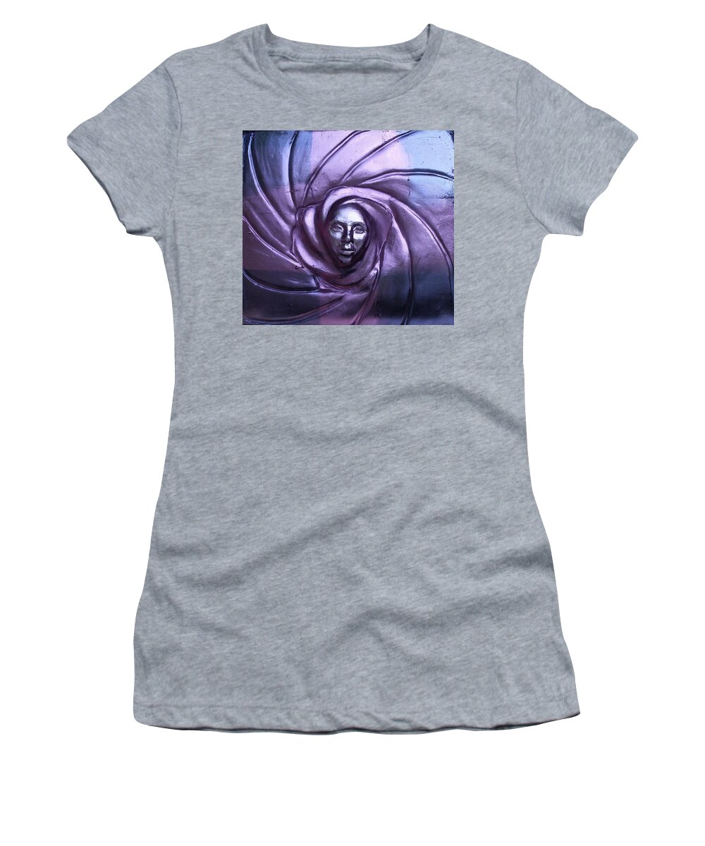 Cast Glass Women's T-Shirt featuring the sculpture Anima Mundi by Marian Berg