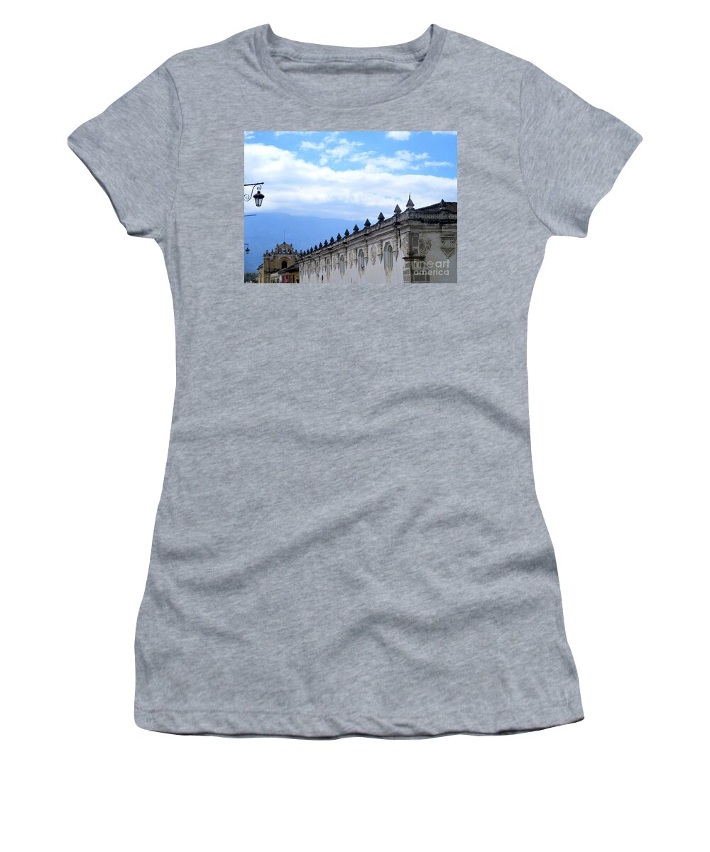 Antigua Women's T-Shirt featuring the photograph Antigua Roof 2 by Randall Weidner