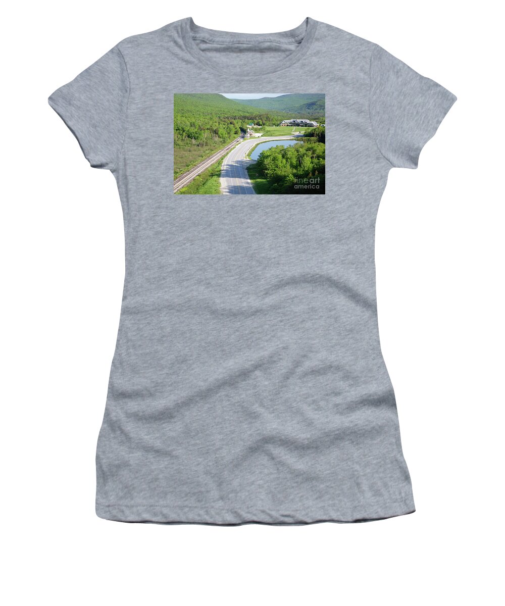White Mountain National Forest Women's T-Shirt featuring the photograph Appalachian Mountain Club Highland Center - White Mountains, New Hampshire #1 by Erin Paul Donovan