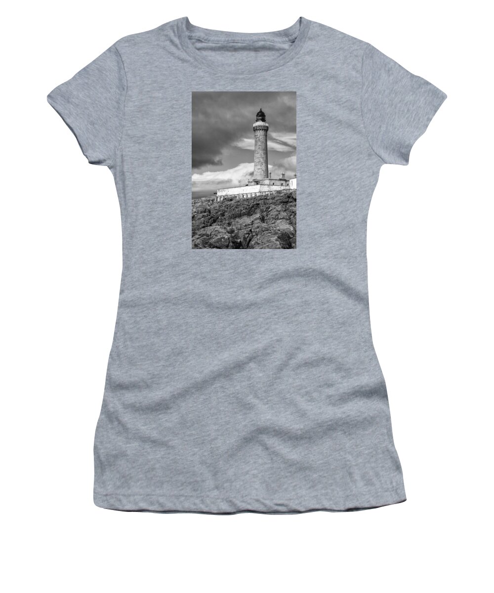 Ardmamurchan Women's T-Shirt featuring the photograph Ardnamurchan Point Lighthouse in Portrait Format. by John Paul Cullen
