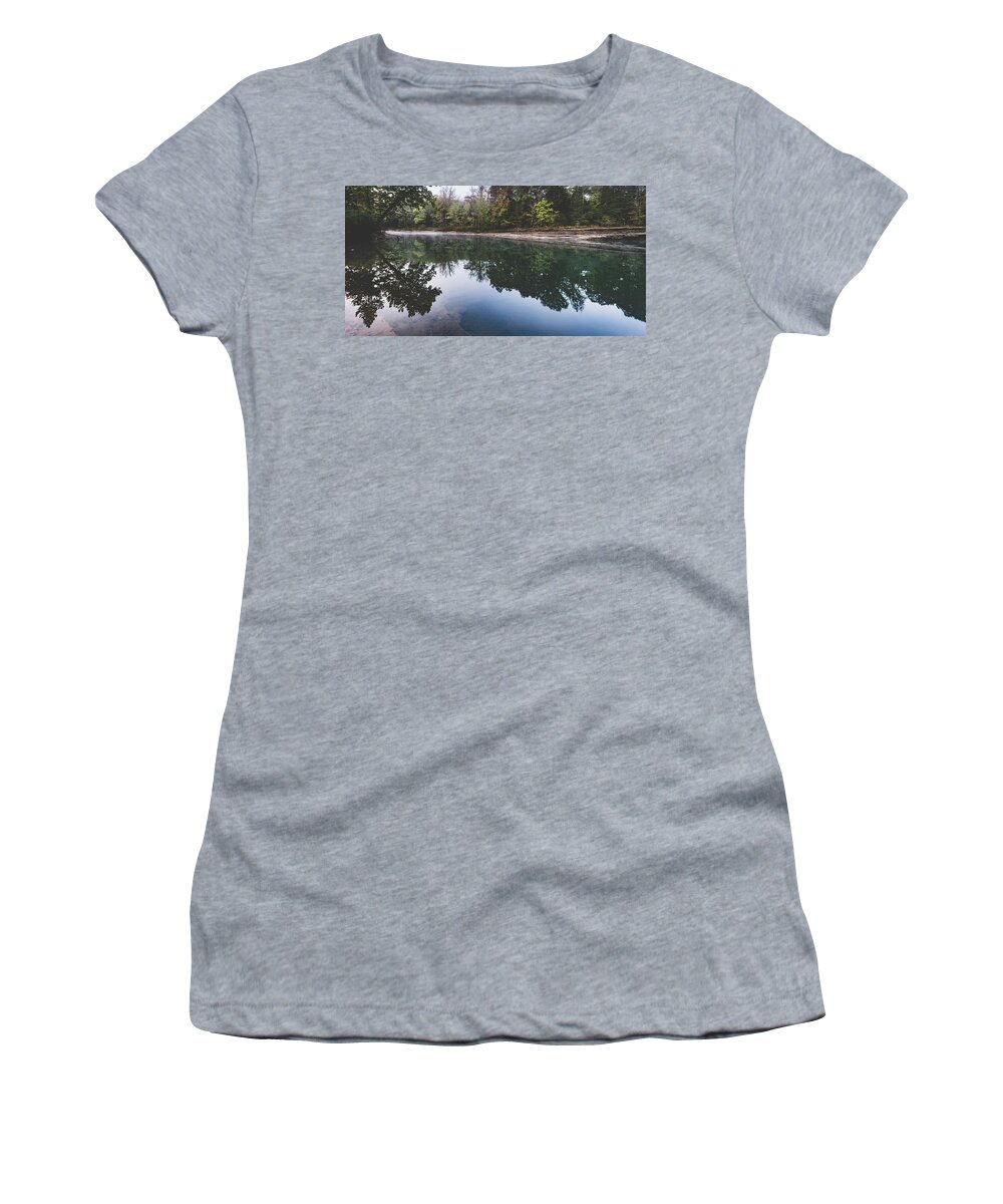 Arkansas Women's T-Shirt featuring the photograph arkansas River panorama 1 by Mati Krimerman