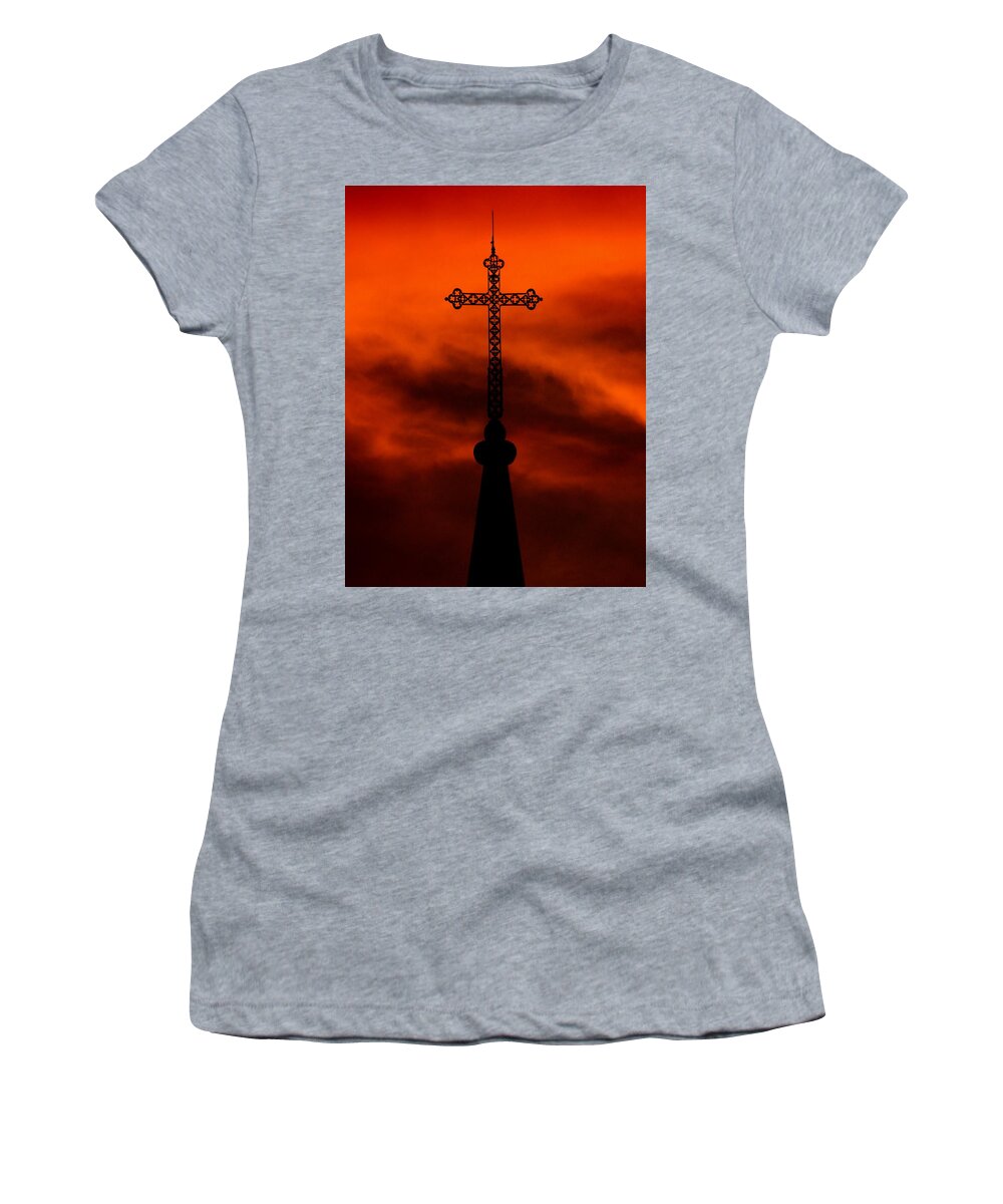 Nola Women's T-Shirt featuring the photograph Armageddon The Wrath Of Hurricane Irma by Michael Hoard