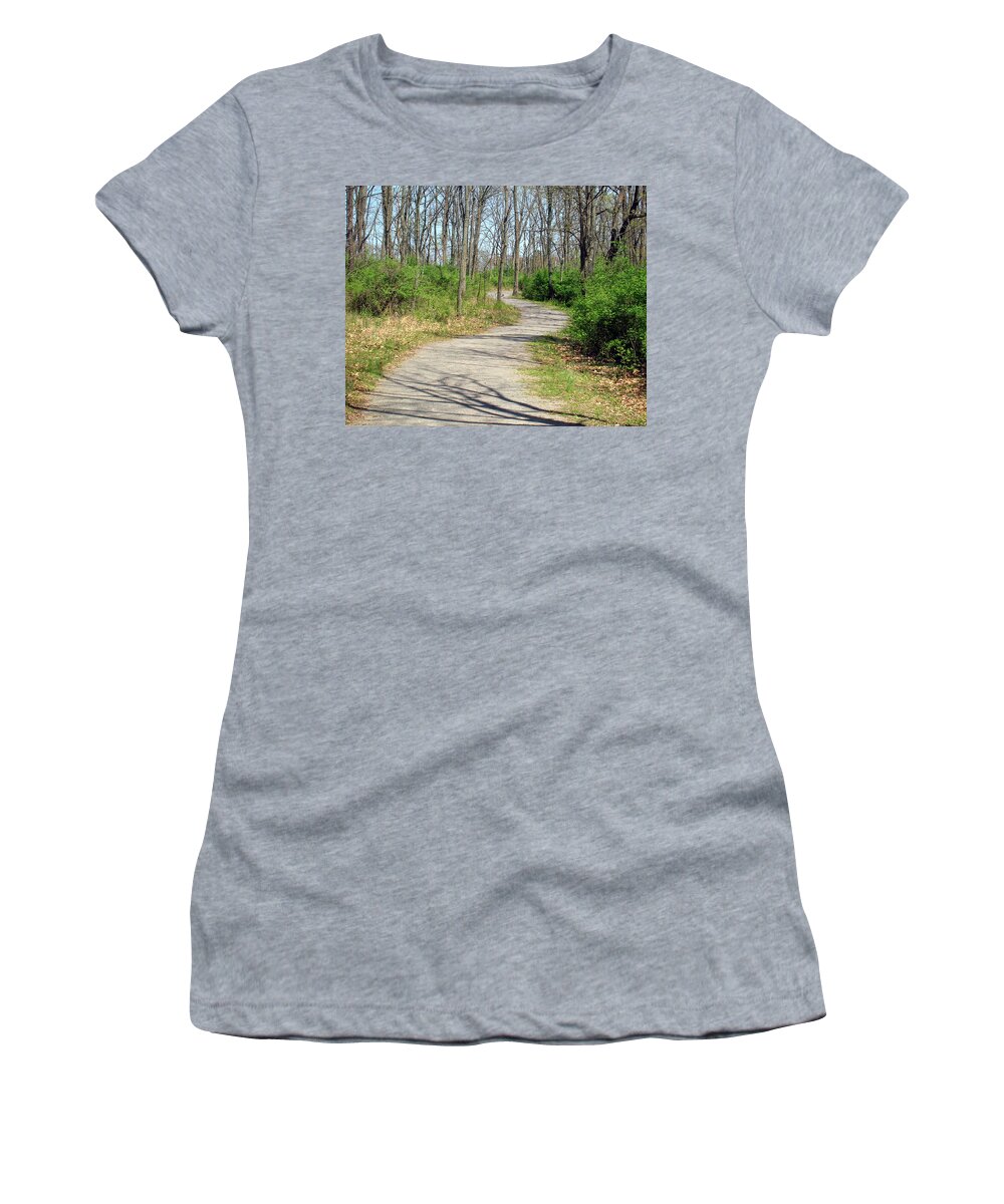 Landscape Women's T-Shirt featuring the photograph Around the next Bend by George Jones