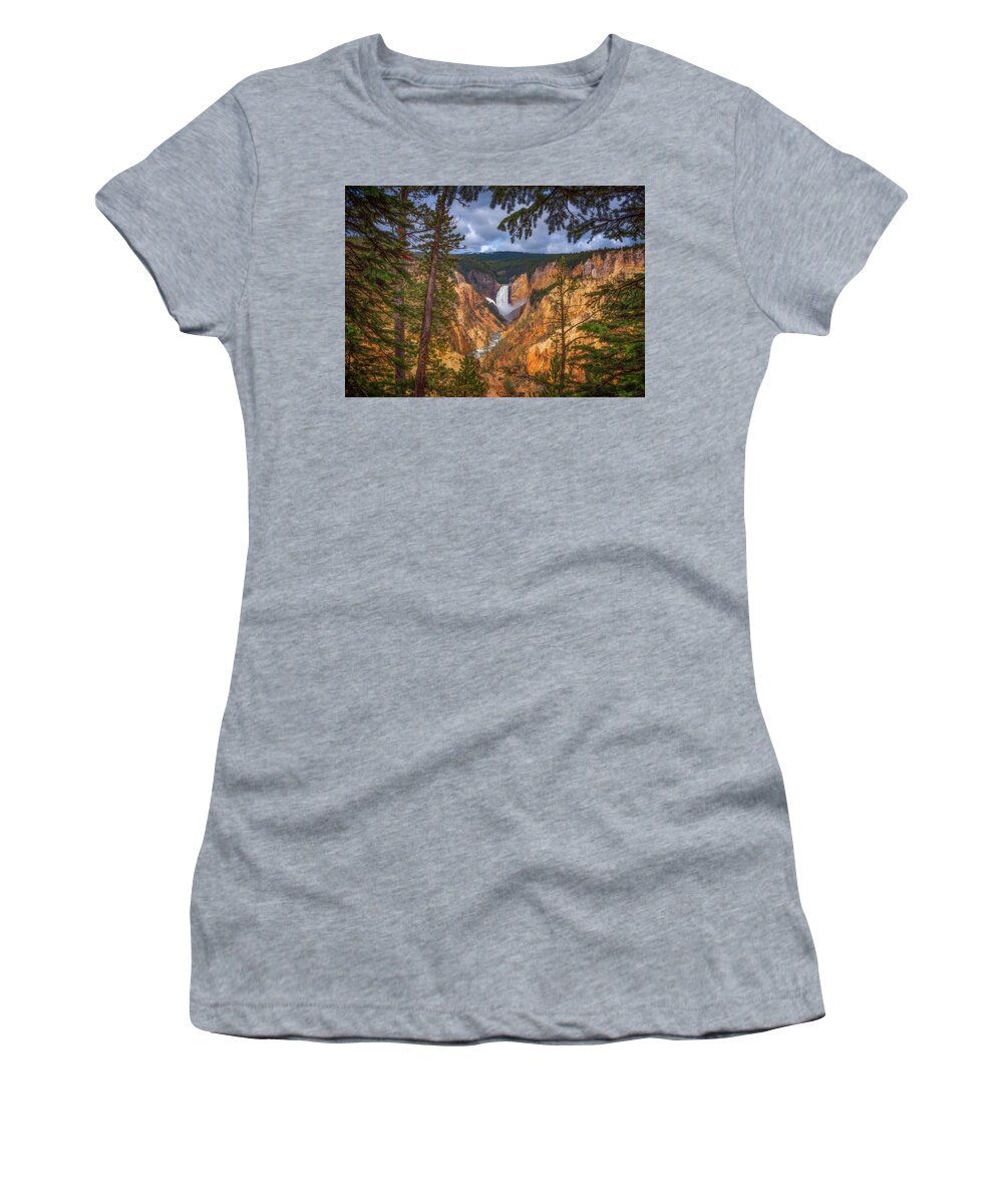 Waterfalls Women's T-Shirt featuring the photograph Artist Point Afternoon by Darren White