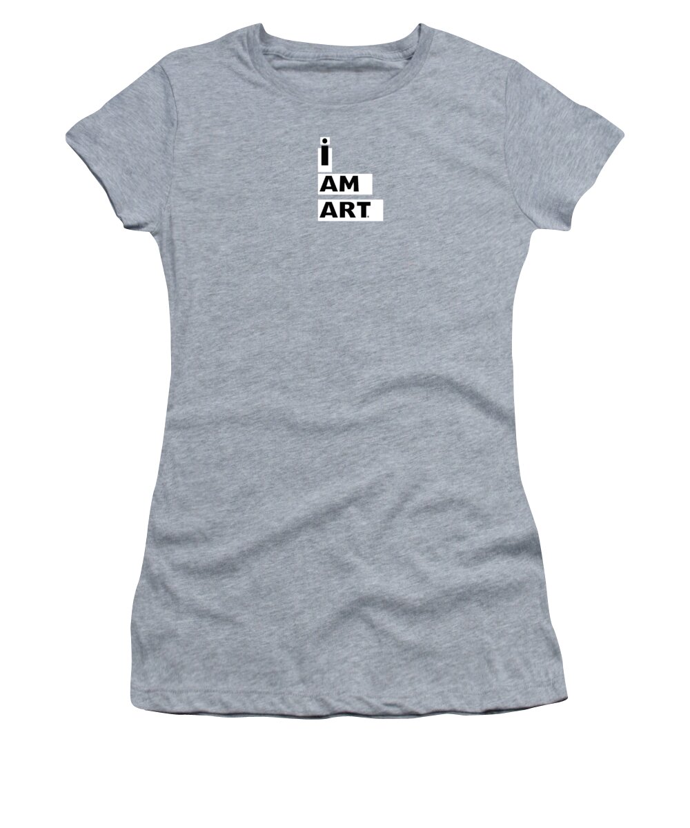 Art Women's T-Shirt featuring the digital art I AM ART Stripes- Design by Linda Woods by Linda Woods