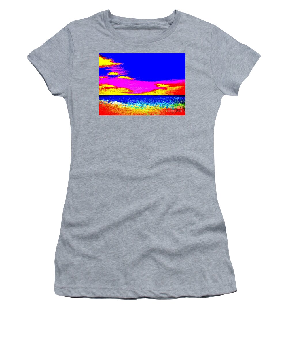 At The Beach Women's T-Shirt featuring the photograph At The Beach by Tim Townsend