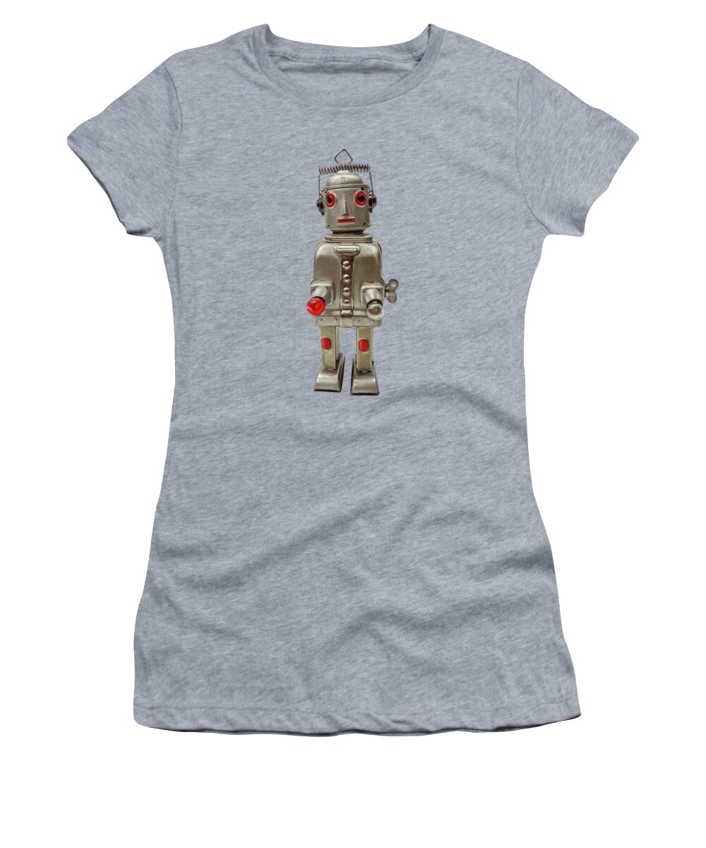 Art Women's T-Shirt featuring the photograph Atomic Tin Robot by YoPedro