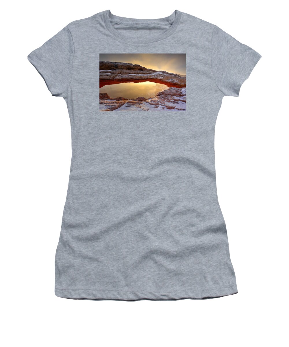 Americas Best Idea Women's T-Shirt featuring the photograph Aureole by David Andersen