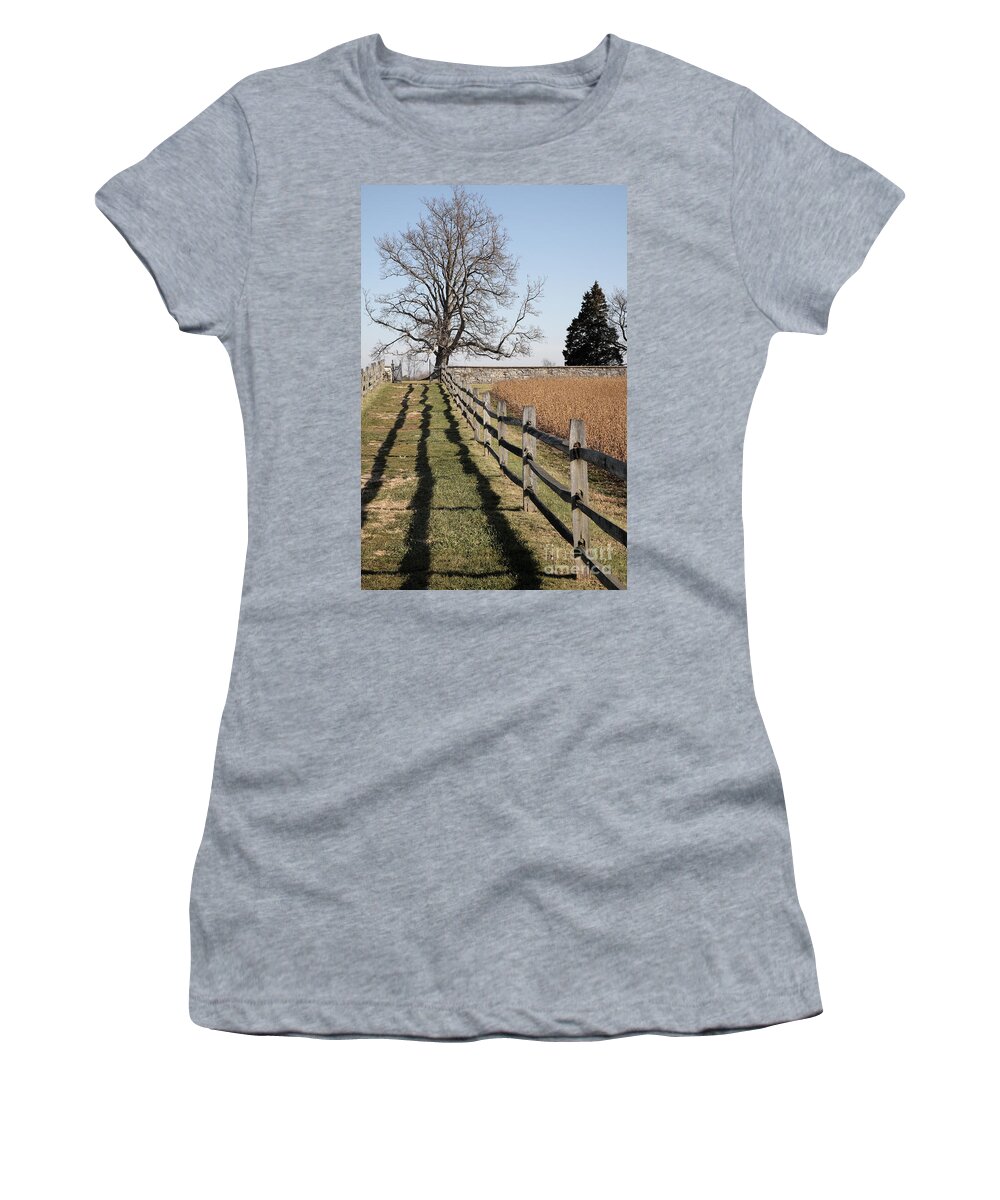 Antietam Women's T-Shirt featuring the photograph Autumn at Antietam by William Kuta