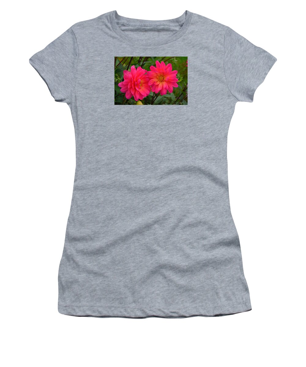 Flowers Women's T-Shirt featuring the photograph Autumn Colors Maine by Richard Ortolano