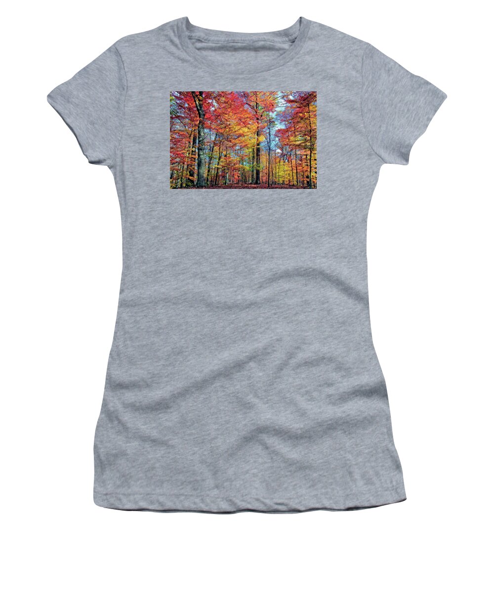 Landscape Women's T-Shirt featuring the photograph Autumn Is In The Air by Marcia Colelli