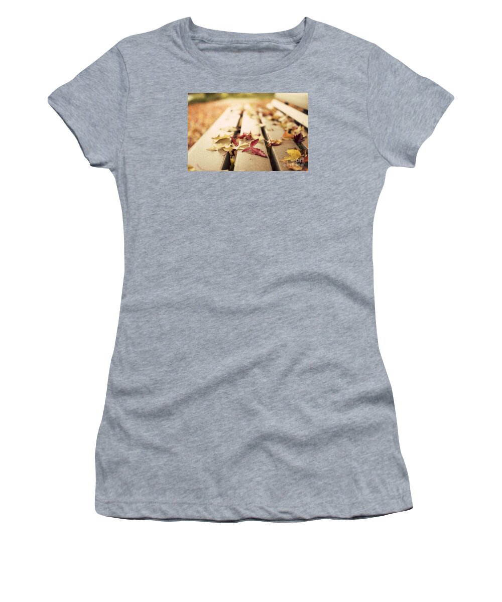 Autumn Women's T-Shirt featuring the photograph Autumn leaves by Juli Scalzi